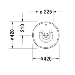 Duravit Bacino Çanak Lavabo 42 cm 0325420000 - 3