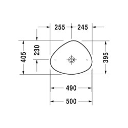 Duravit Cape Cod Çanak Lavabo 50 cm 2339500000 - 2