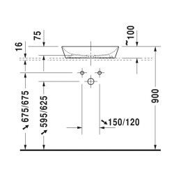 Duravit Cape Cod Çanak Lavabo 50 cm 2339500000 - 3