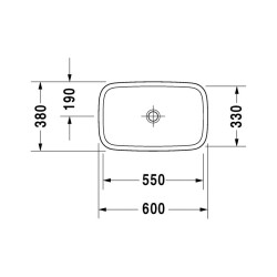 Duravit DuraStyle Çanak Lavabo 60 cm 0349600000 - 3