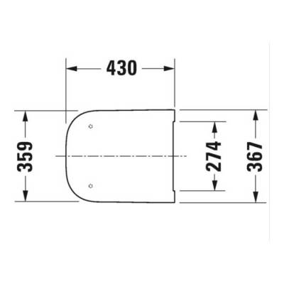 Duravit Happy D.2 Klozet Kapağı Yavaş Kapanır Antrasit - 3