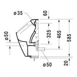 Duravit ME By Starck Rimless Elektrikli Pisuvar 2809310093 - 2