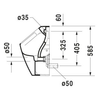 Duravit ME By Starck Rimless Pisuvar 2809300000 - 3