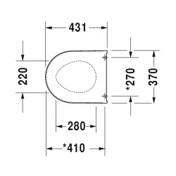 Duravit Starck 3 Klozet Kapağı Yavaş Kapanır 0063890095 - 2