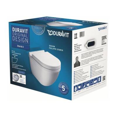 Duravit Starck 3 Rimless Asma Klozet Seti 45273920A1 - 1