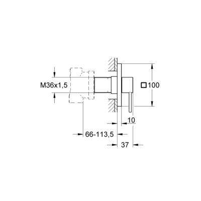 Grohe Allure 5 Yollu Yön Değiştirici (3 Çıkış Kontrolü Sağlar) - 19590000 - 2