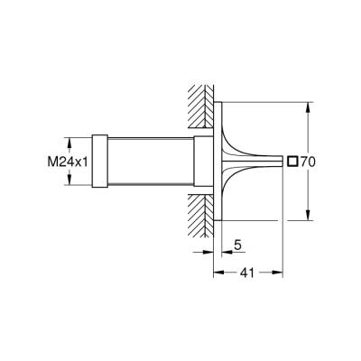 Grohe Allure Ankastre Stop Valf - 19334001 - 2