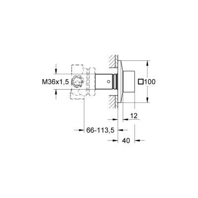 Grohe Allure Brilliant 5 Yollu Yön Değiştirici (3 Çıkış Kontrolü Sağlar) - 19798000 - 2