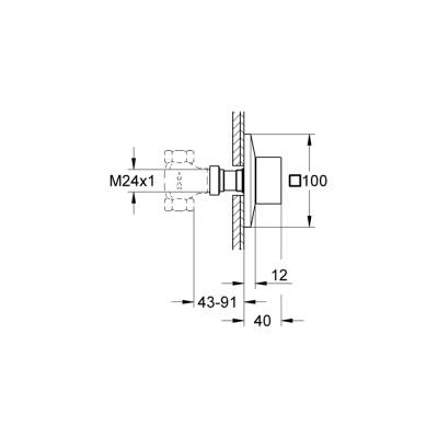 Grohe Allure Brilliant Ankastre Stop Valf - 19796000 - 2