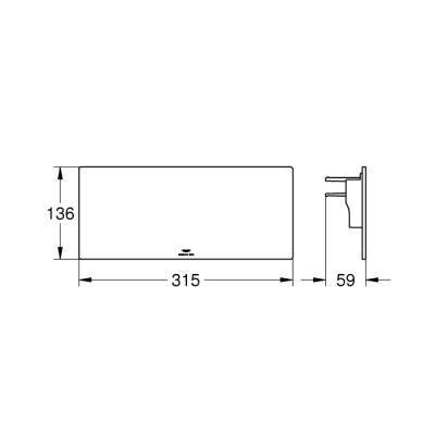 Grohe Allure Shower And Bath Tray - 18968001 - 1