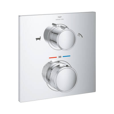 Grohe Allure Thermostat For Concealed İnstallation With 2 - Way Diverter Hand ShowerBath Filler - 19446002 - 1