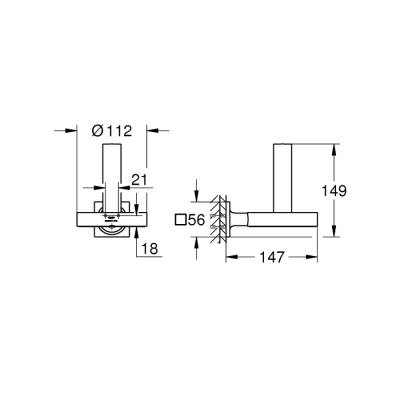 Grohe Allure Yedek Tuvalet Kağıtlığı - 40956001 - 2