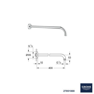 Grohe Ankastre Banyo Duş Seti + Hüppe Galata X Duş Kanalı -1 - 2