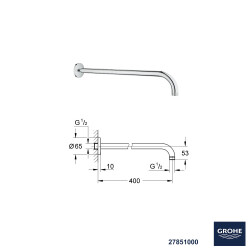 Grohe Ankastre Banyo Duş Seti + Hüppe Galata X Duş Kanalı -12 - 2