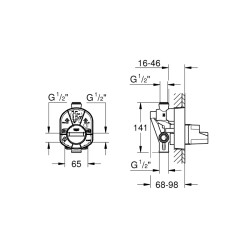 Grohe Ankastre İç Gövde - 33961000 - 2