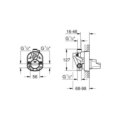 Grohe Ankastre İç Gövde - 33965000 - 2