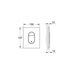 Grohe Arena Cosmopolitan Kumanda Paneli - 38844000 - 2