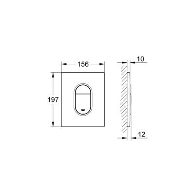 Grohe Arena Cosmopolitan Kumanda Paneli - 38844000 - 2