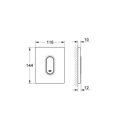 Grohe Arena Cosmopolitan Kumanda Paneli - 38857000 - 2