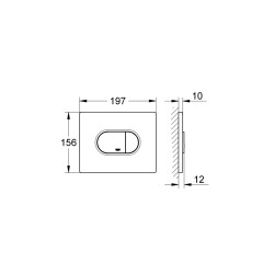 Grohe Arena Cosmopolitan Kumanda Paneli - 38858P00 - 2