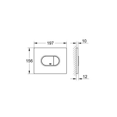 Grohe Arena Cosmopolitan Kumanda Paneli - 38858Sh0 - 2