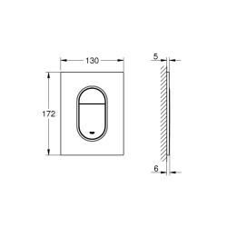 Grohe Arena Cosmopolitan S Kumanda Paneli - 37624Dc0 - 2