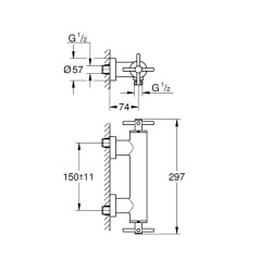 Grohe Atrio Duş Bataryası - 26003Gl3 - 2