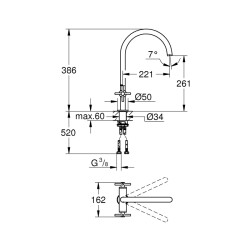 Grohe Atrio Eviye Bataryası - 30362Dc0 - 2