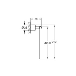 Grohe Atrio Halka Havluluk - 40307Al3 - 2