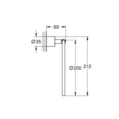 Grohe Atrio Halka Havluluk - 40307EN3 - 2