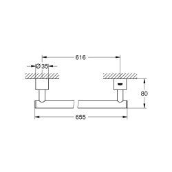 Grohe Atrio Havluluk - 40309003 - 2