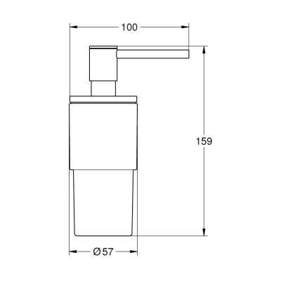 Grohe Atrio Sıvı Sabunluk - 40306Gl3 - 2