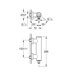 Grohe Atrio Tek Kumandalı Duş Bataryası - 32650Al3 - 2