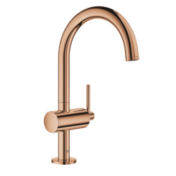 Grohe Atrio Tek Kumandalı Lavabo Bataryası 12L-Boyut - 32042Da3 - 1