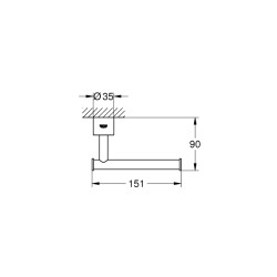 Grohe Atrio Tuvalet Kağıtlığı - 40313Gl3 - 2