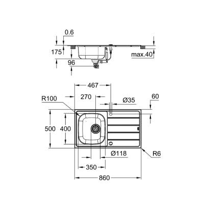 Grohe Bau Eviye Ve Batarya Seti - 31562Sd1 - 2