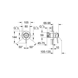 Grohe Bauclassic Ankastre Duş Bataryası - 29048000 - 2