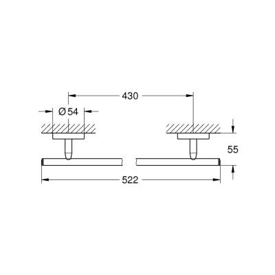 Grohe Baucosmopolitan Havluluk - 40459001 - 2