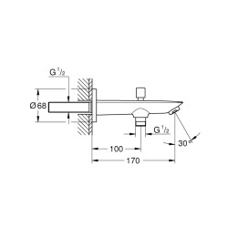 Grohe Baucosmopolitan Yön Değiştiricili Çıkış Ucu - 13425001 - 1