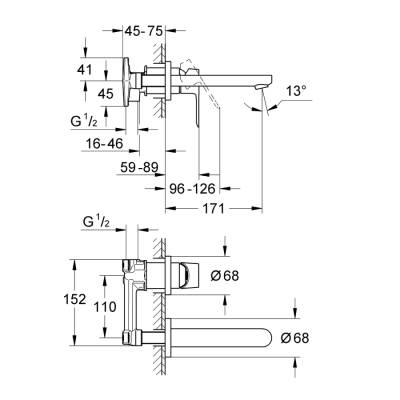 Grohe Bauedge İki Delikli Lavabo Bataryası - 20474000 Ankastre Lavabo ...