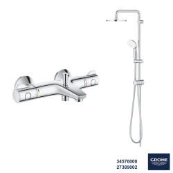 Grohe BauEdge Termostatik Banyo Bataryası Seti 24 - 1