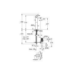 Grohe Bauloop Tek Kumandalı Lavabo Bataryası - 32856000 - 2