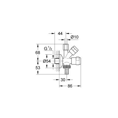 Grohe Bulaşık Makinaları Ve Eviye Bataryaları İçin Çift Çıkışlı Musluk - 41073000 - 2