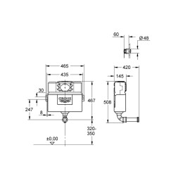 Grohe Eau2 Gömme Rezervuar 0.82 M - 38691000 - 2