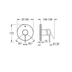 Grohe Essence Ankastre Duş Bataryası - 24057Al1 - 2