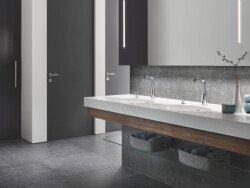 Grohe Essence E Fotoselli Lavabo Bataryası, 12, Çift Su GirişliAyarlanabilir Sıcaklık Sınırlayıcısı - 36444000 - 3