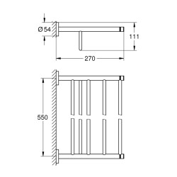 Grohe Essentials Çoklu Banyo Havluluğu - 40800A01 - 2