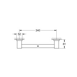 Grohe Essentials Cube Banyo Tutamağı - 40514001 - 2