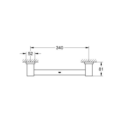 Grohe Essentials Cube Banyo Tutamağı - 40514001 - 2