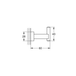 Grohe Essentials Cube HavluBornoz Askılığı - 40511001 - 2